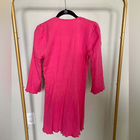 Free People Kianni Mini Dress in Hot Pink - Picture 2 of 6